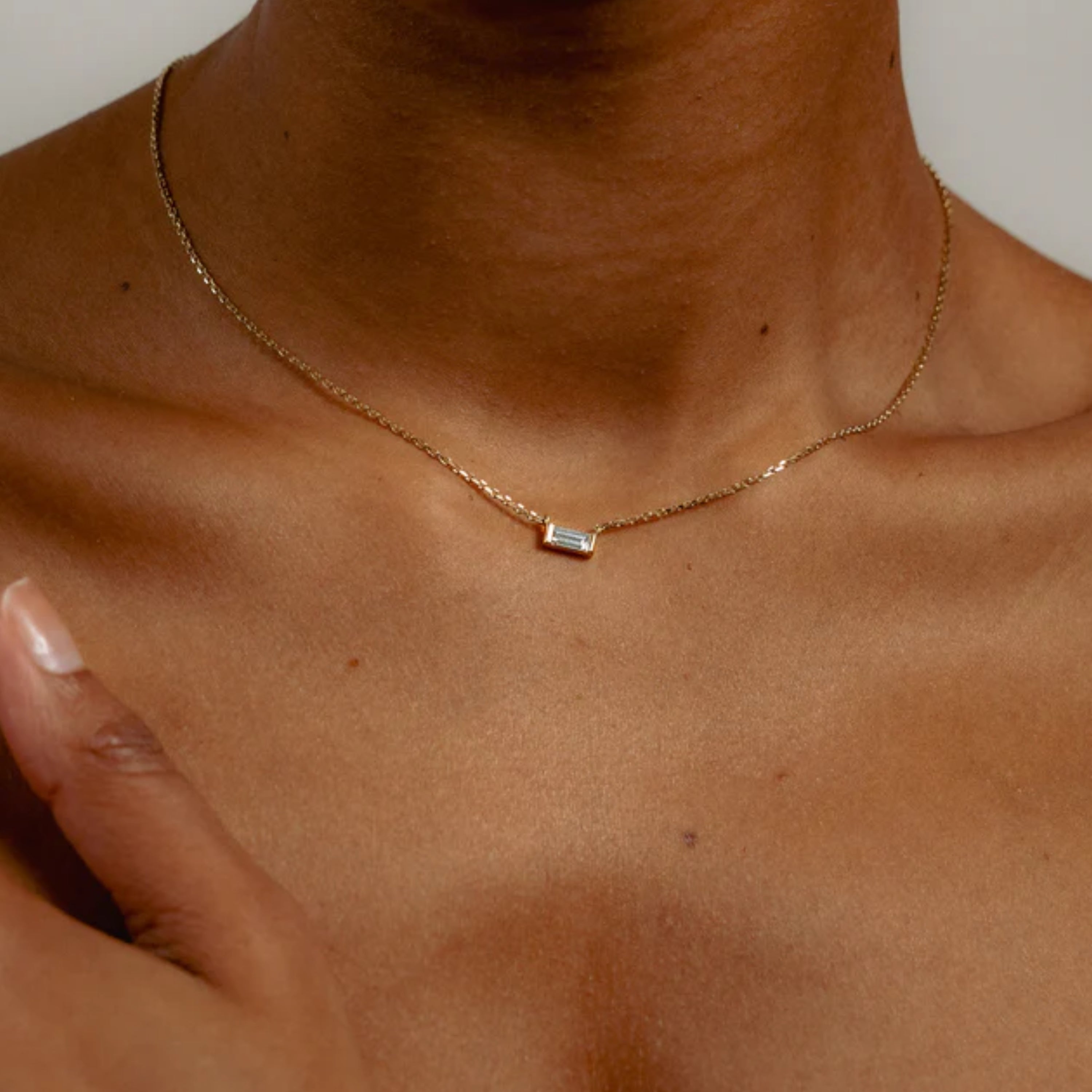 Baguette Necklace