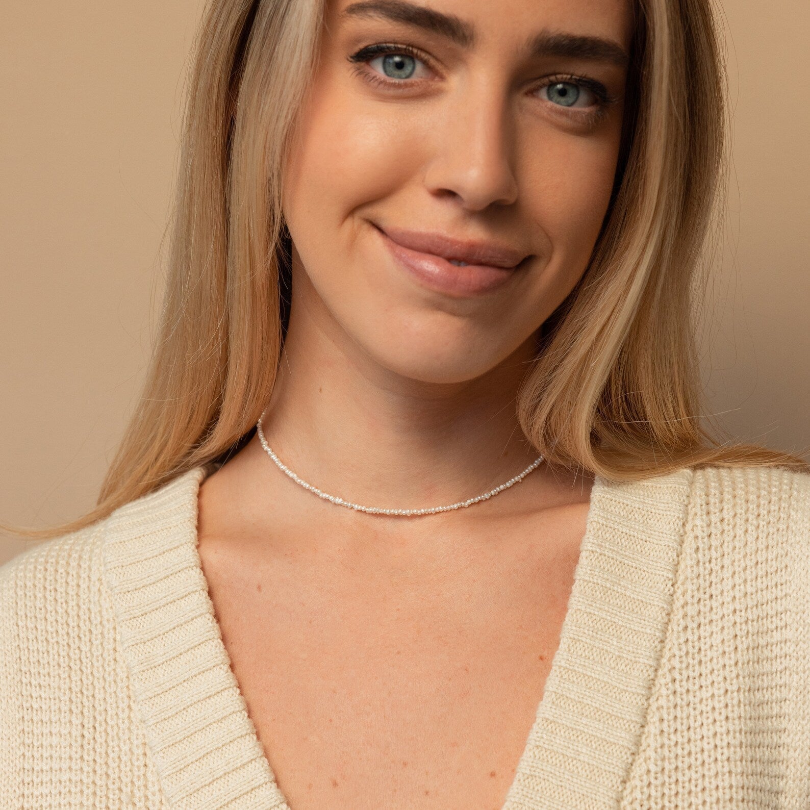 Brinley Pearl Choker Necklace