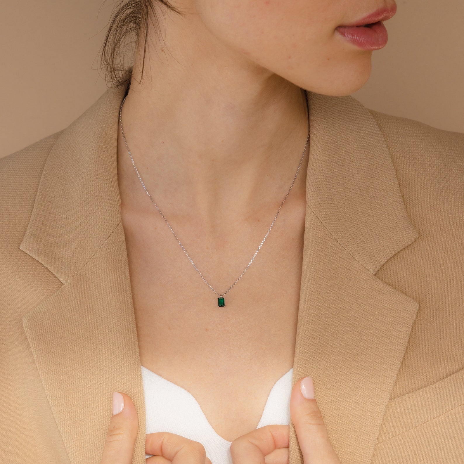 Emerald Gemstone Necklace