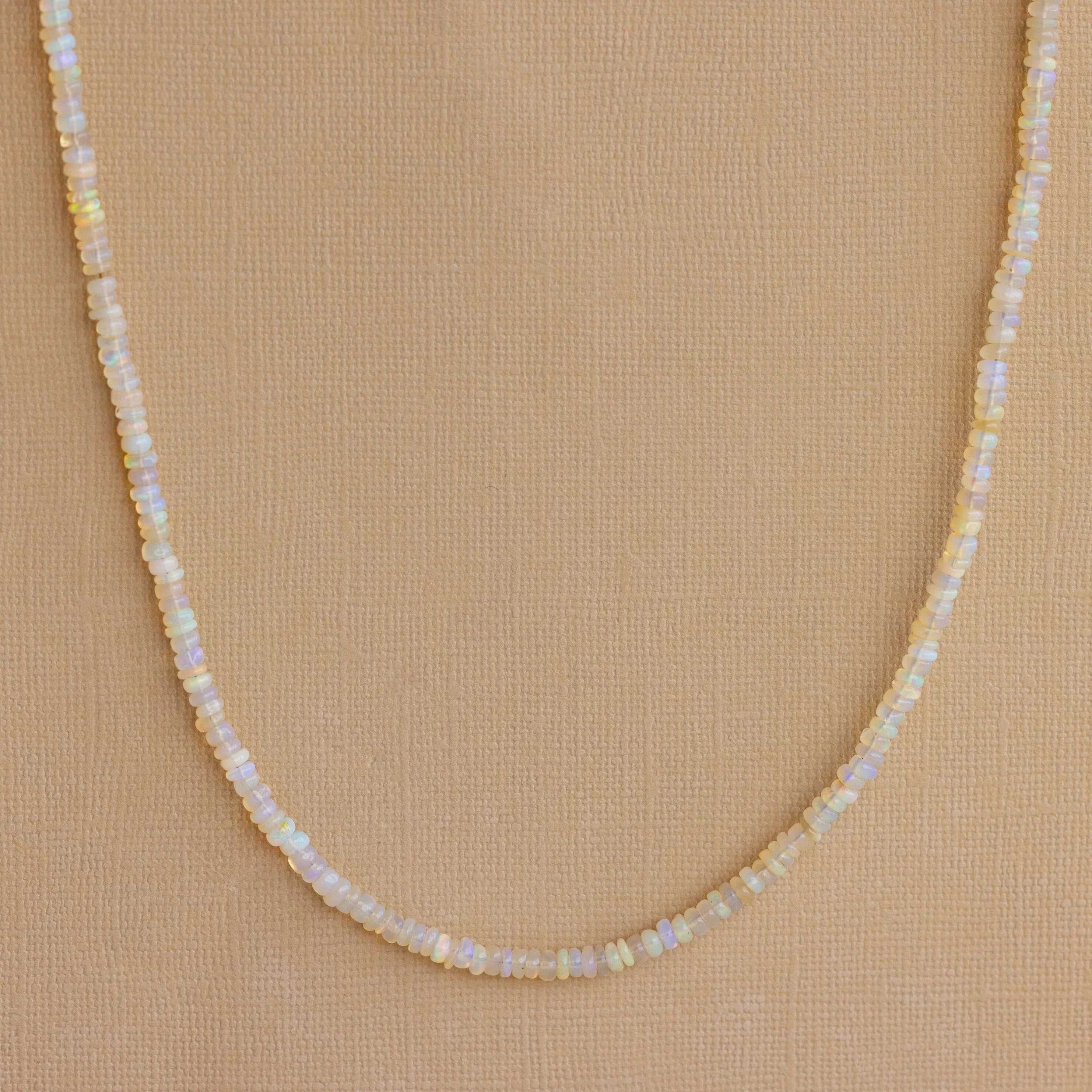 Madison Fero 18K Gold Opal Beaded Necklace