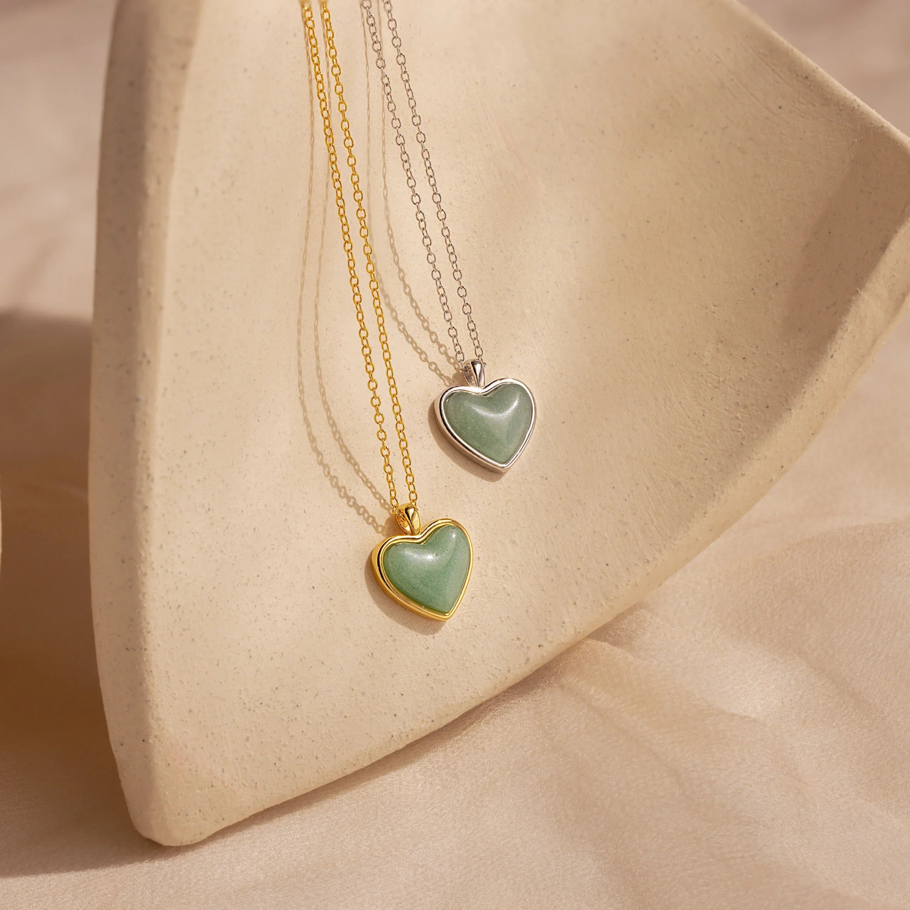 Green Heart Necklace