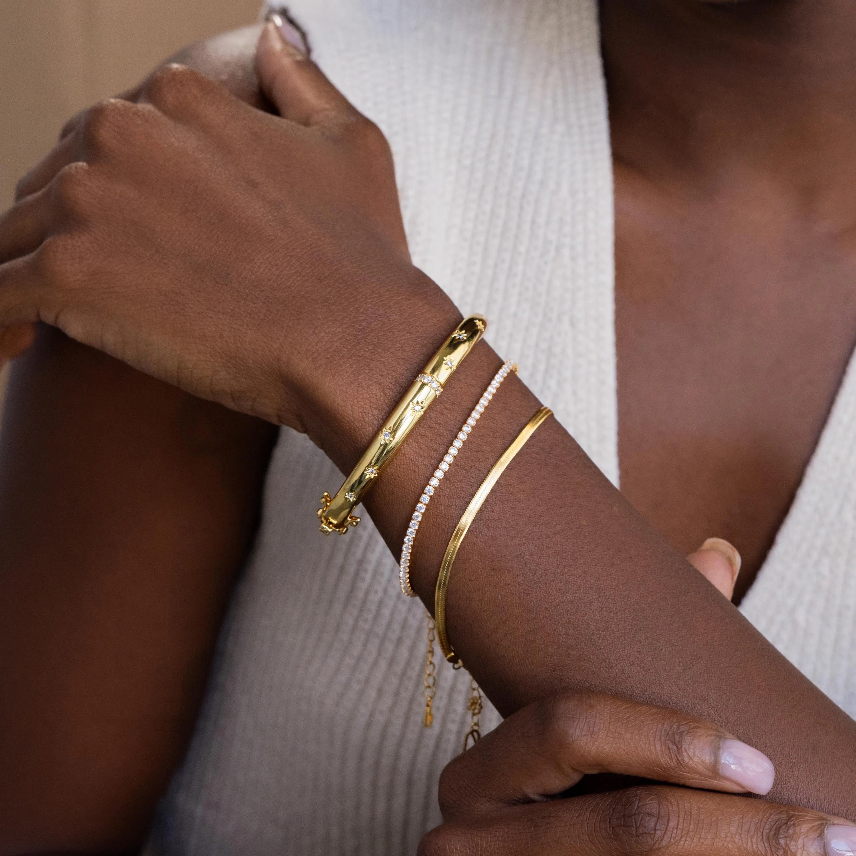 North Star Bangle Bracelet