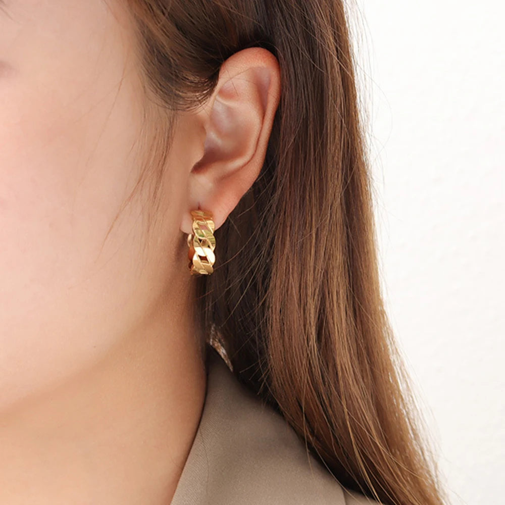 Korean hoop Earrings