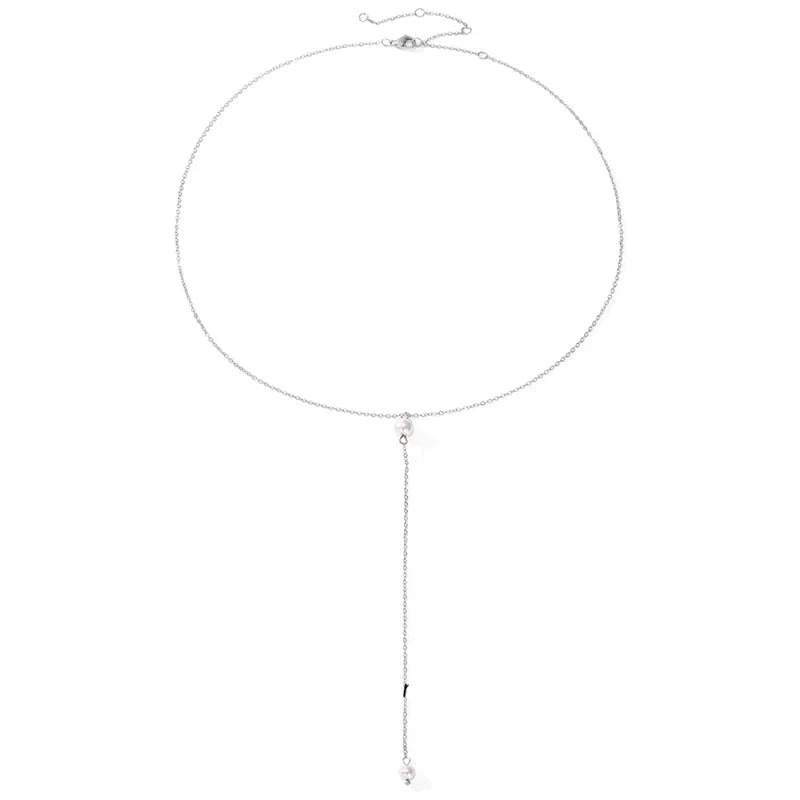 Pearl Lariat Necklace