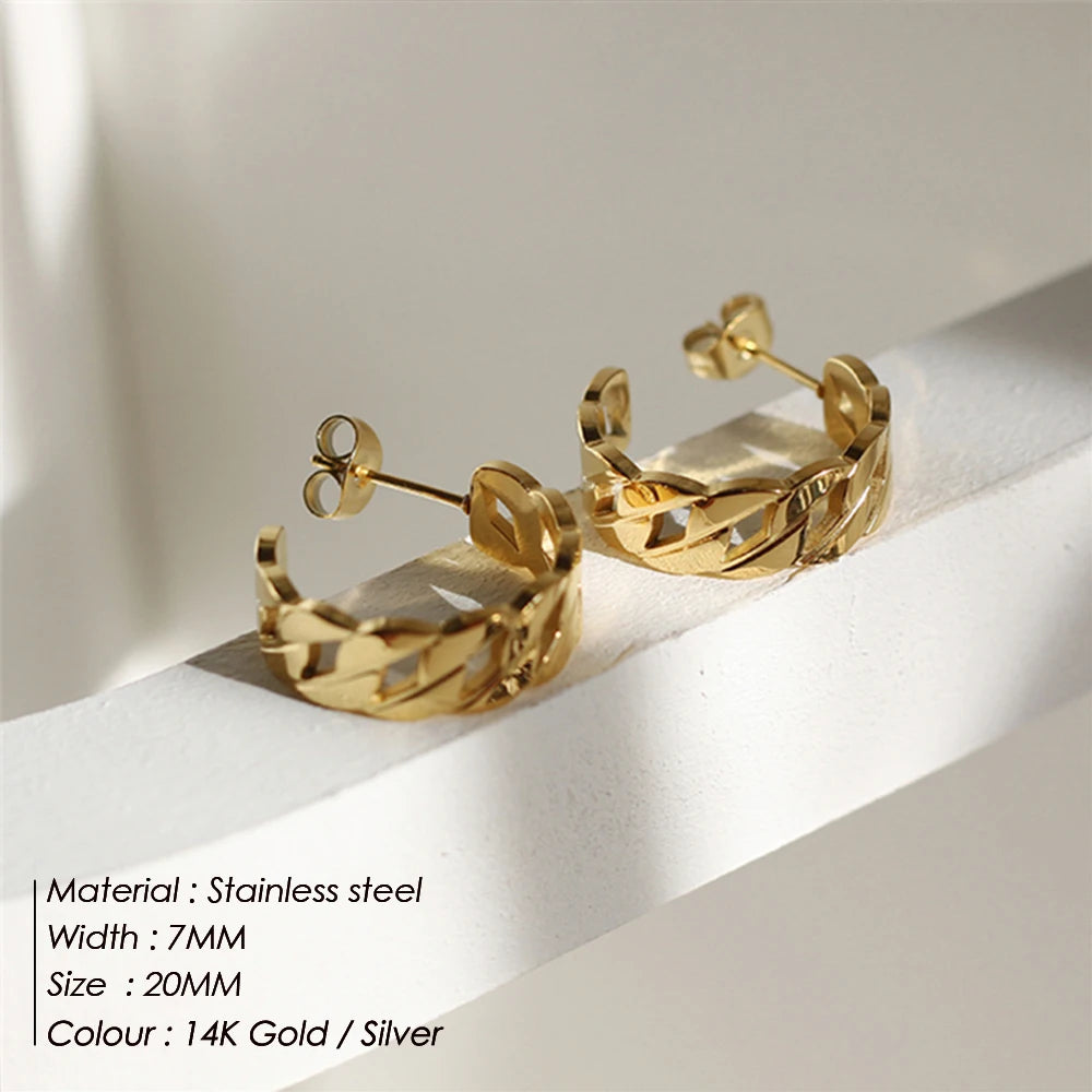 Korean hoop Earrings