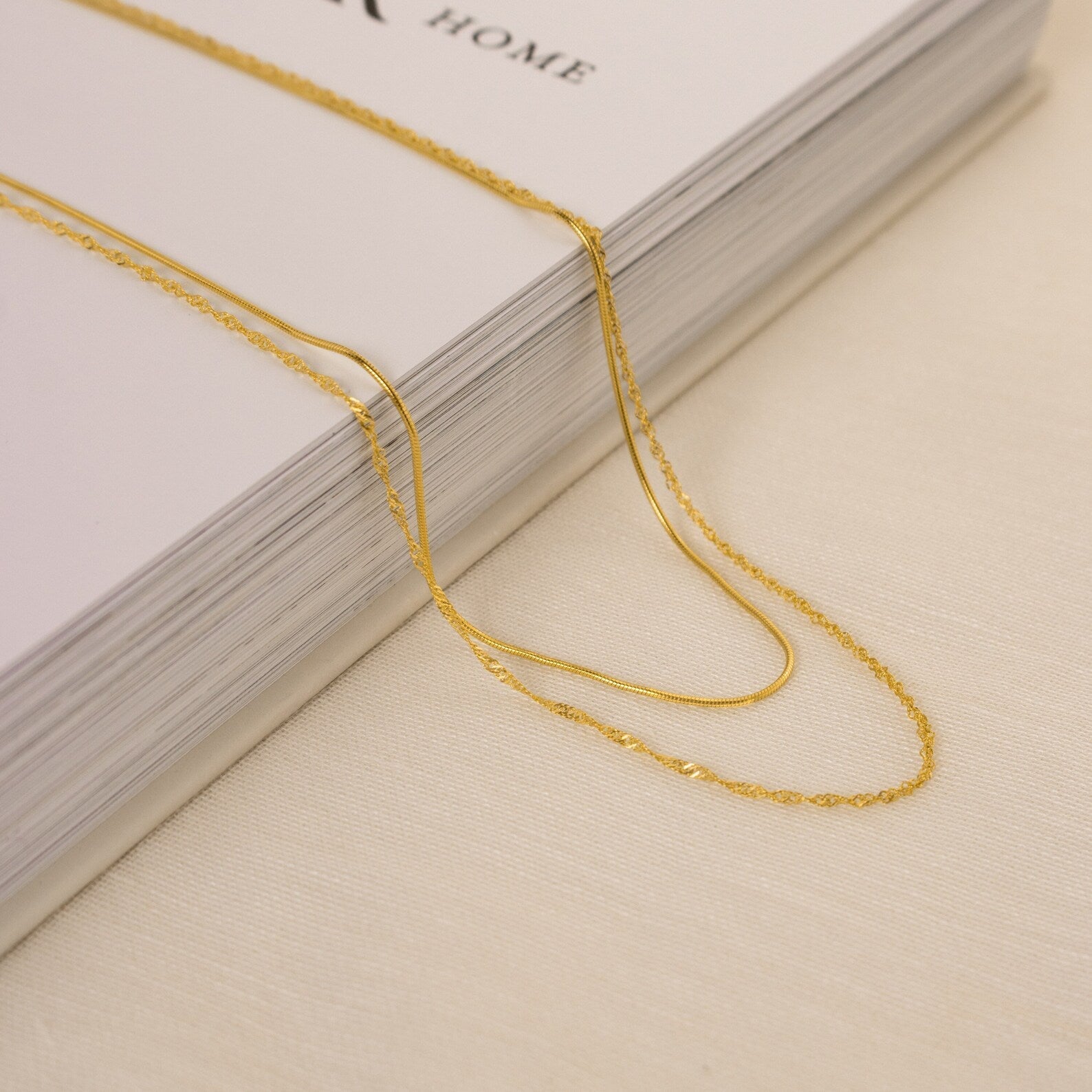  Madison Fero 18K Gold-Sterling Silver Monet Duo Chain