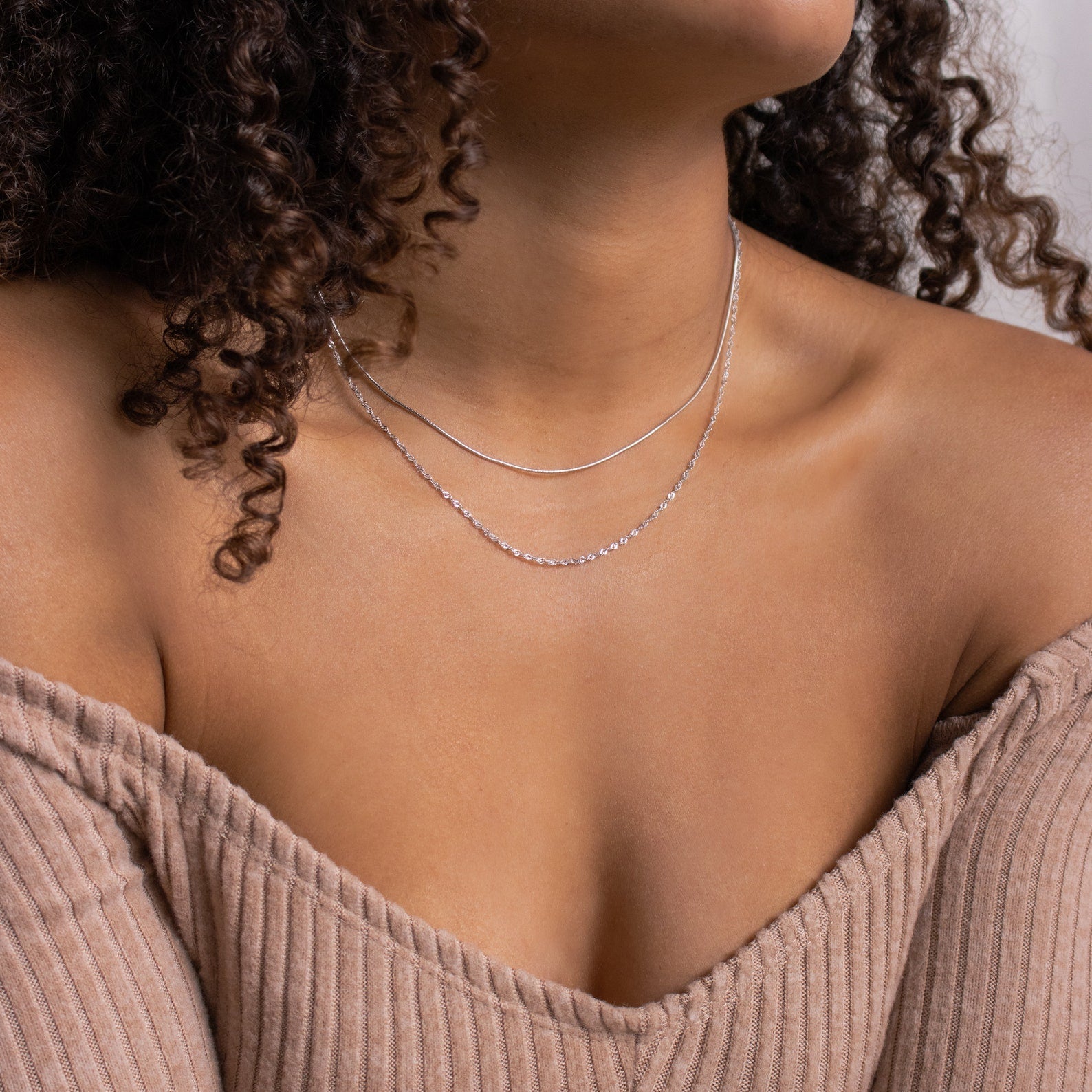  Madison Fero 18K Gold-Sterling Silver Monet Duo Chain