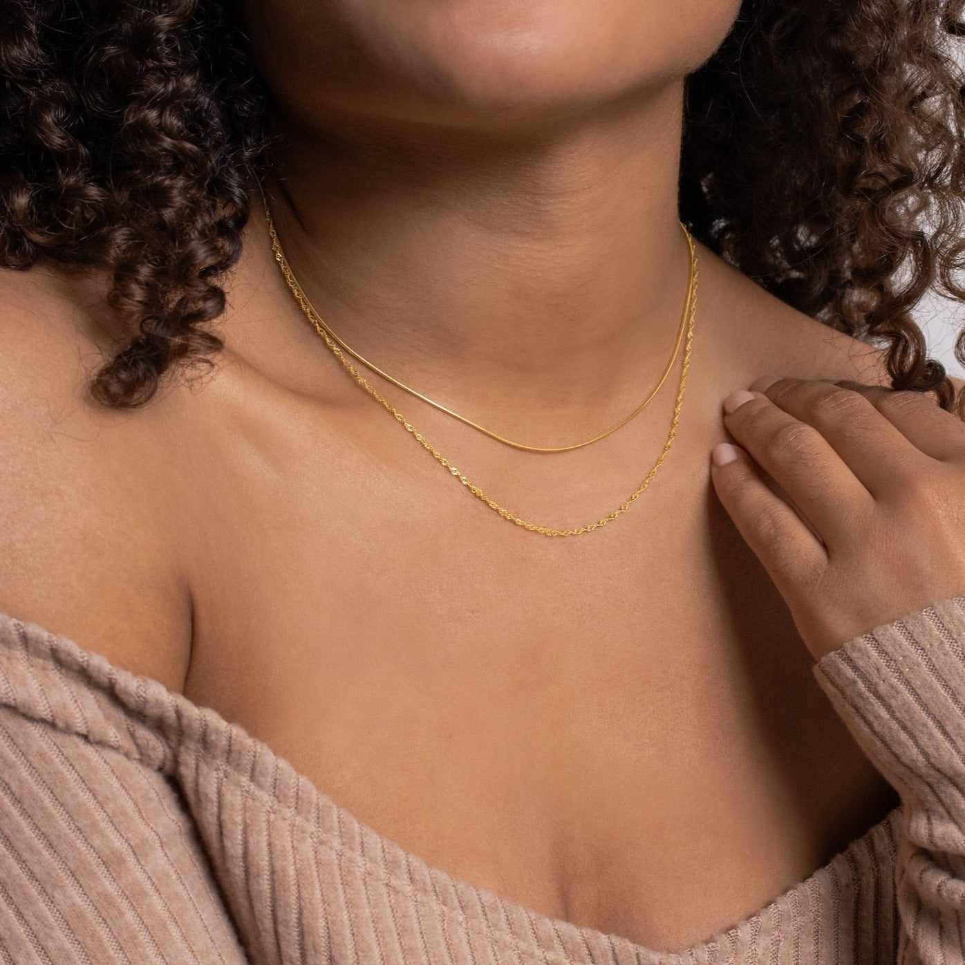  Madison Fero 18K Gold-Sterling Silver Monet Duo Chain