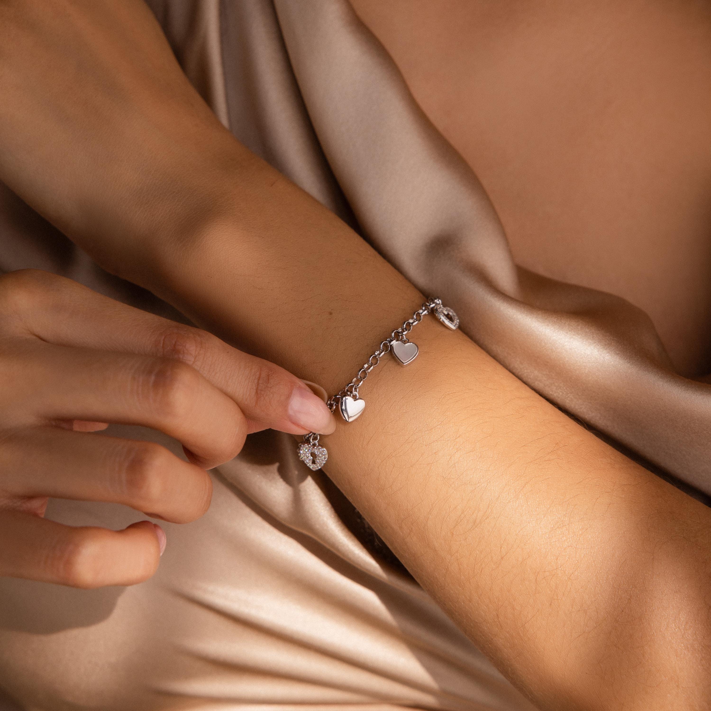 Love Heart Charm Bracelet