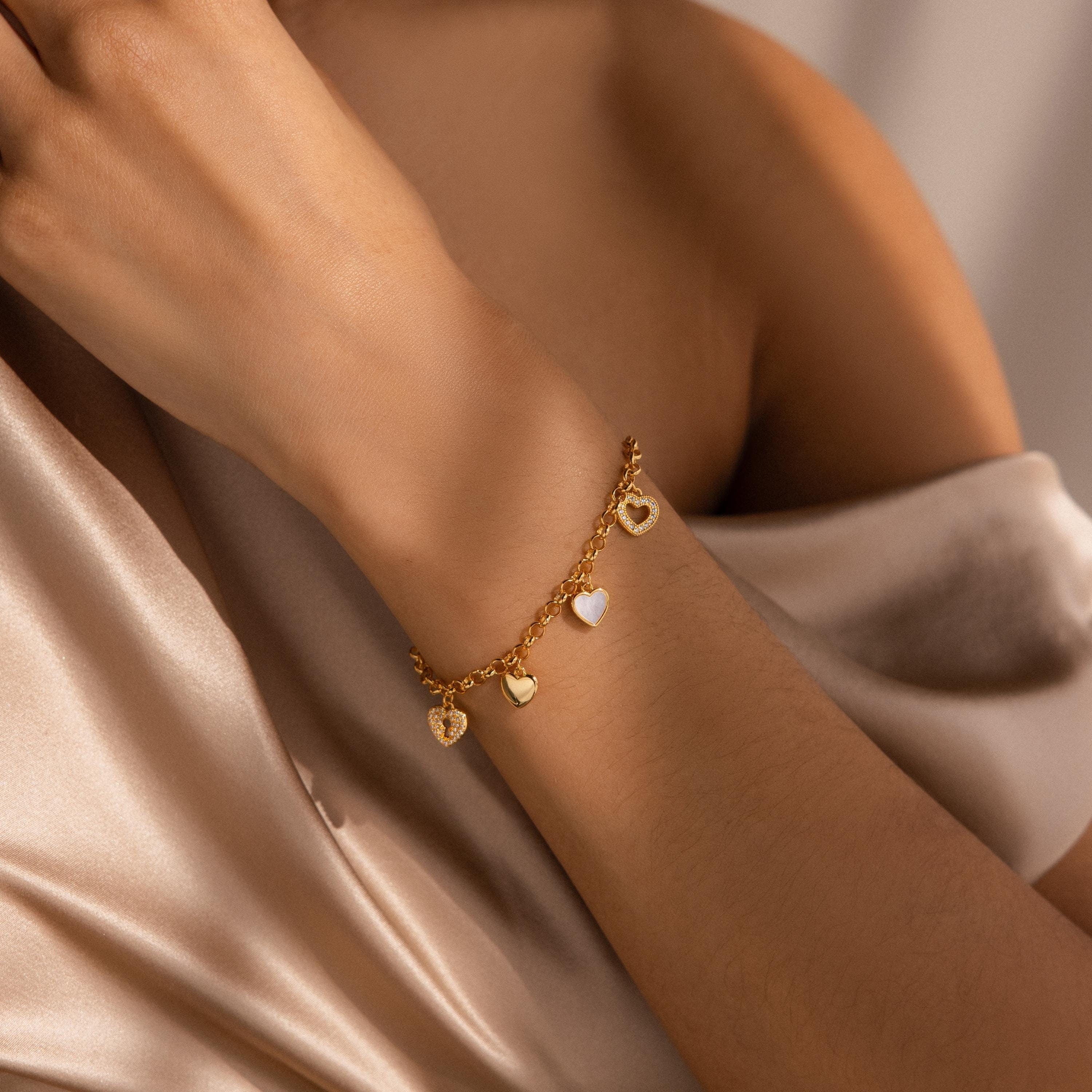 Love Heart Charm Bracelet