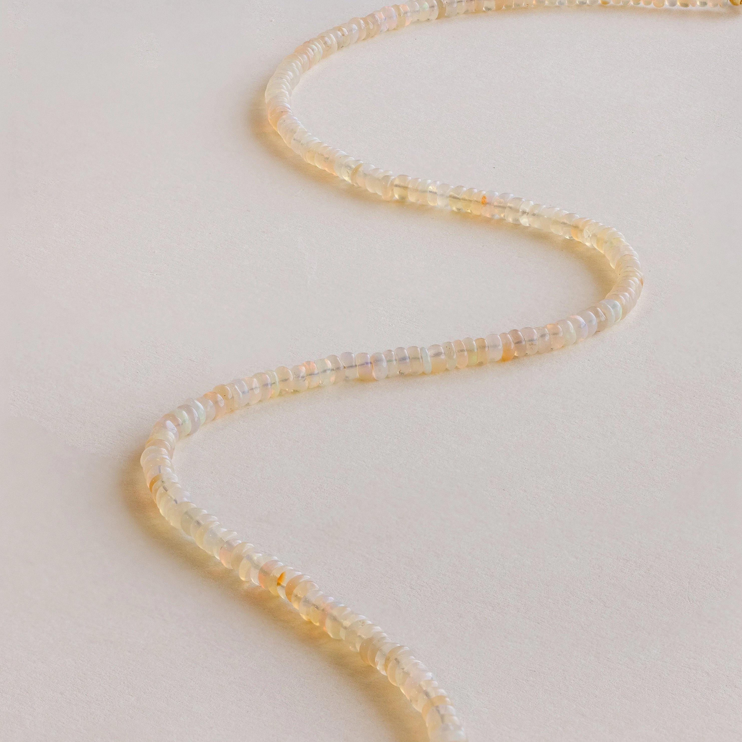  Madison Fero 18K Gold Opal Beaded Necklace