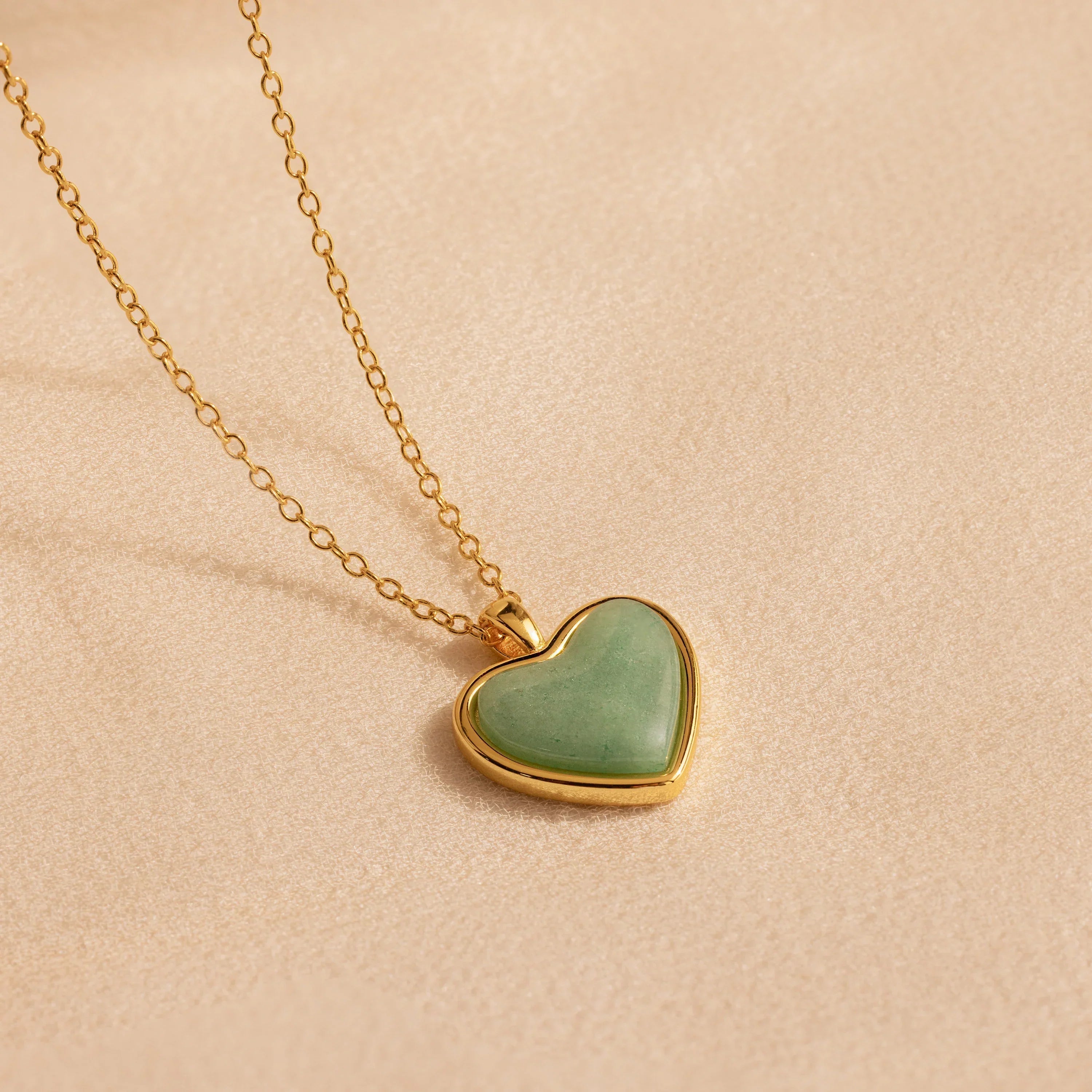 Green Heart Necklace